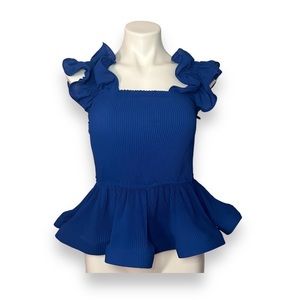 Love by design ruffle pleated peplum top